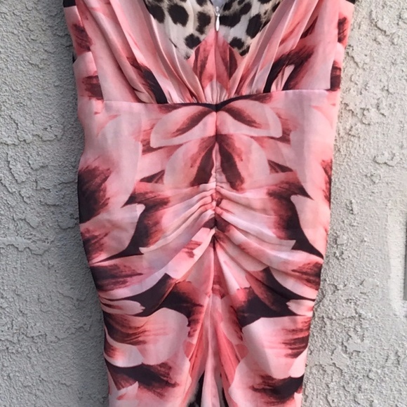 Marciano Fleurt Sleeveless Ruched Floral Dress - Picture 6 of 6